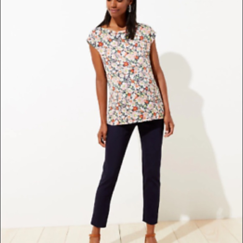 LOFT Navy skinny maternity pants NWT